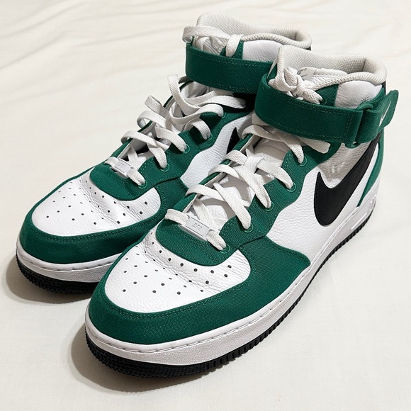 Nike AF1 Mid ID By You White/Green/Black - Custom Air Force 1 Sneakers - 12 main image 13